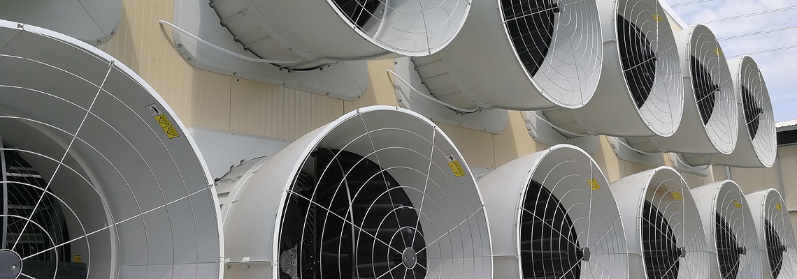 High performance exhaust fans to maintain a comfortable ambient temperature.