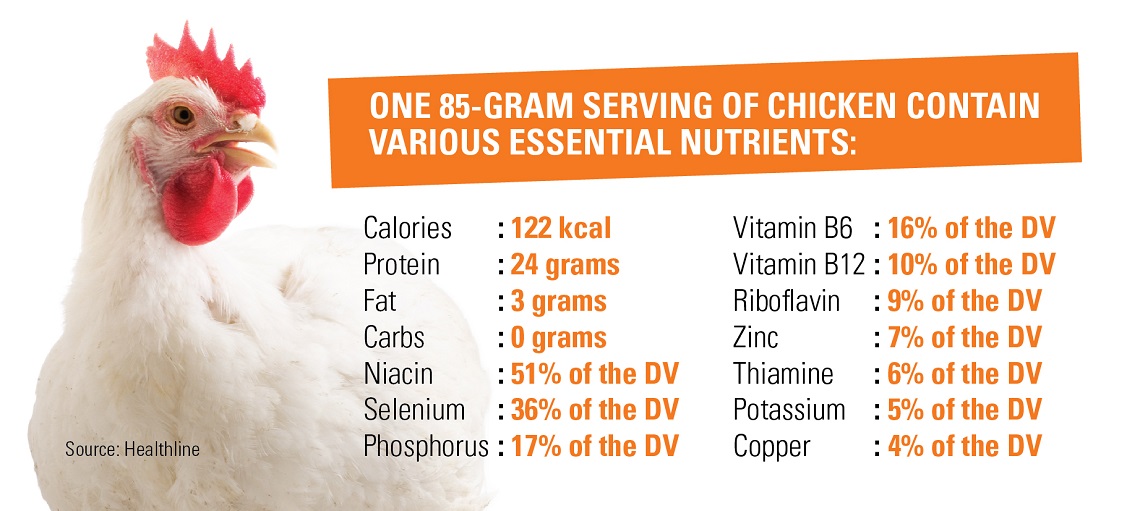 More than just protein, chicken is packed with essential nutrients.