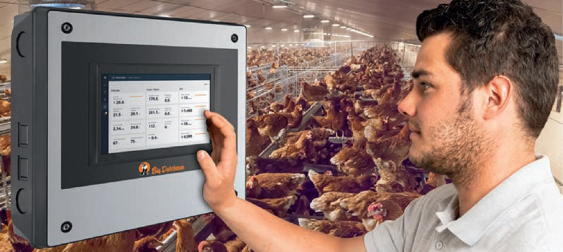Monitor and control layer house climate conditions in real-time with ViperTouch.