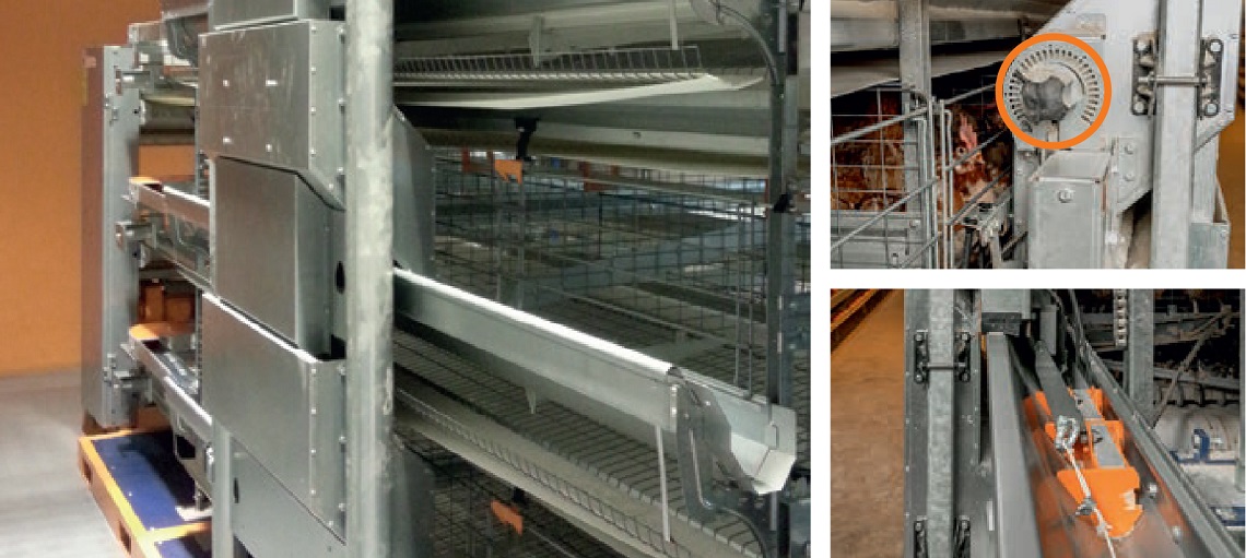 The FC-V Feed Cart ensures even feed distribution for UNIVENT cages.